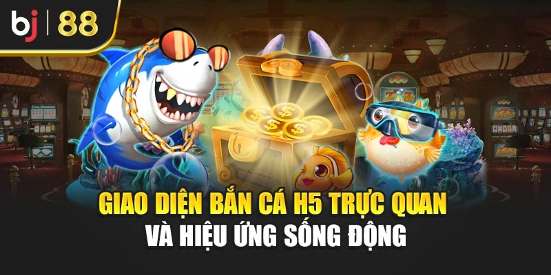 Giao diện Bắn cá H5 trực quan và hiệu ứng sống động